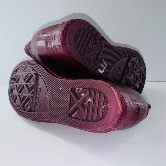 CONVERSE CHUCK TAYLOR ALL STAR LUX SHROUD RED LEATHER SHOES SIZE WOMENS 6.5 - Picture 3 of 9